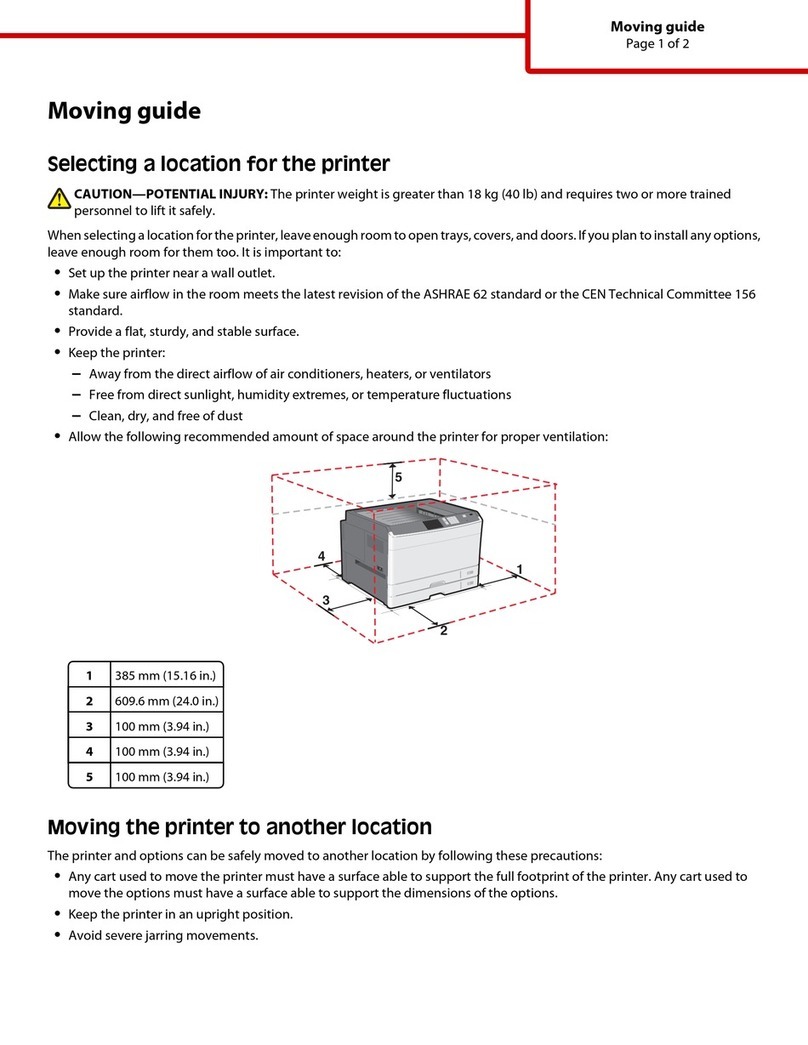 Lexmark C925 User manual