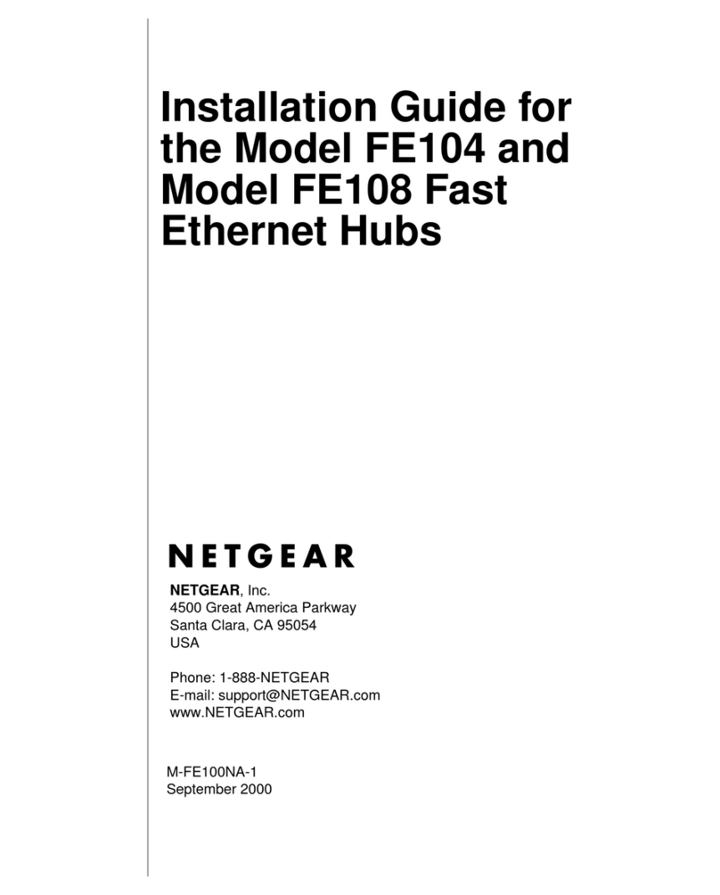 NETGEAR FE104 - Hub User manual NETGEAR FE104 - Hub User manual