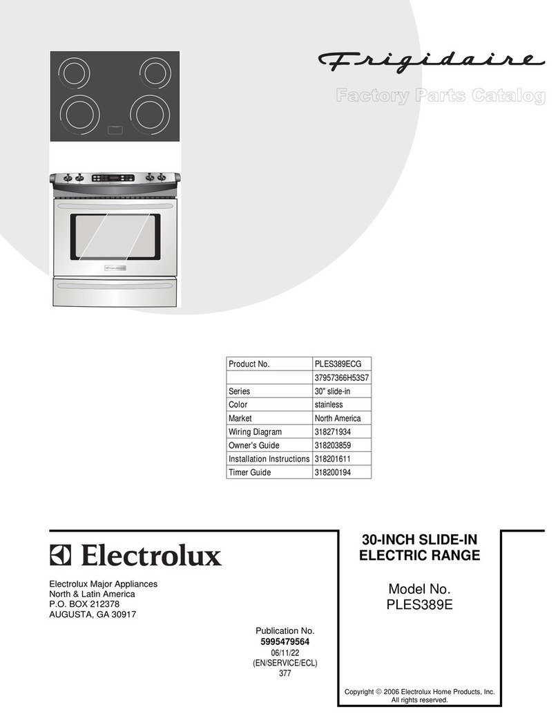 Frigidaire PLES389ECG Instruction Manual
