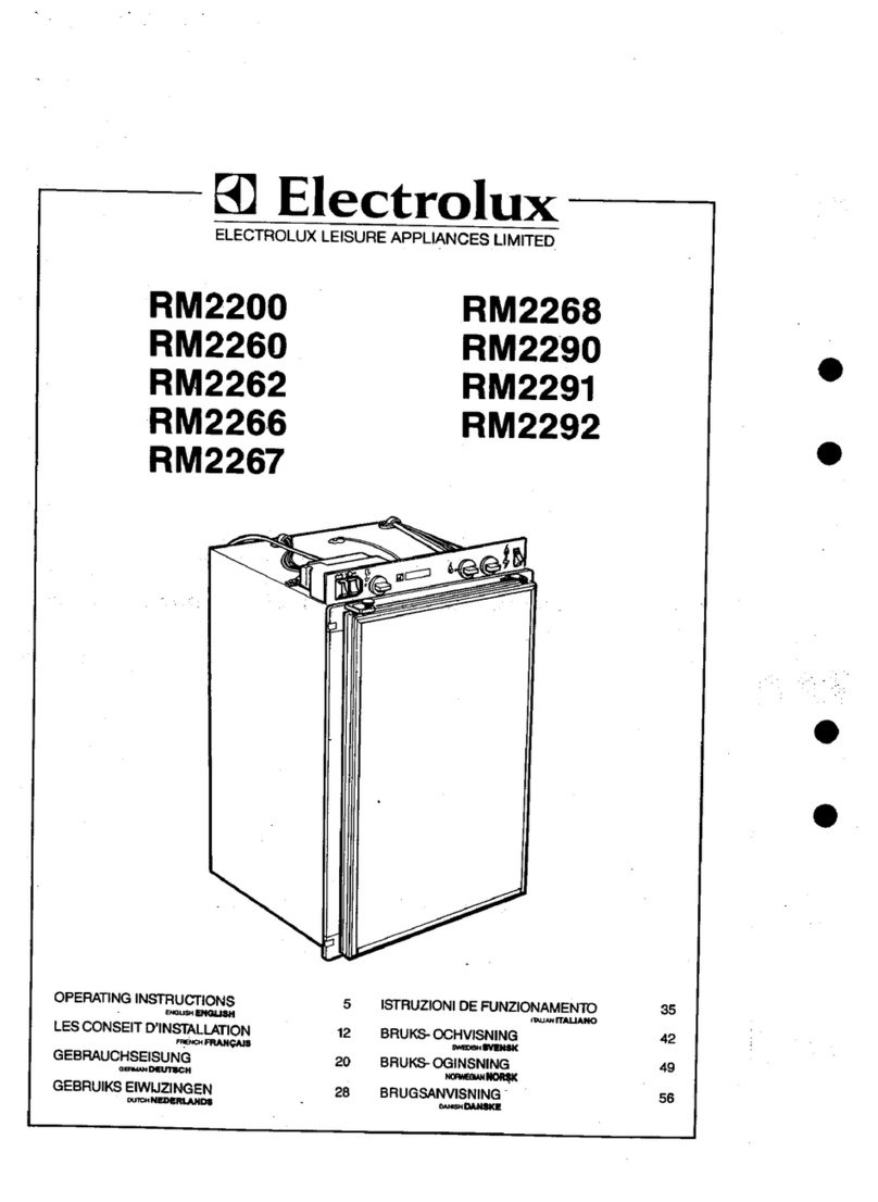 Electrolux RM2200 User manual