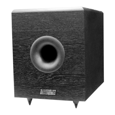 EarthQuake SUB-80X User manual
