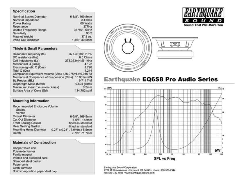 EarthQuake EQ6S8 specification