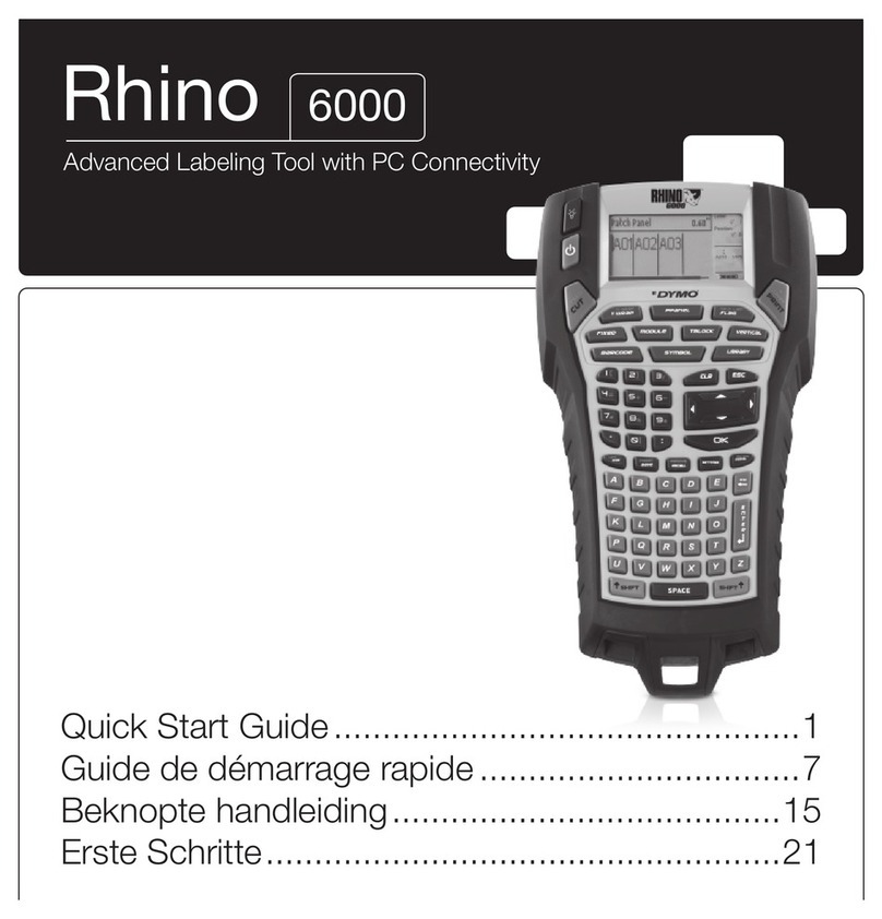 Dymo RHINO 6000 quick start guide