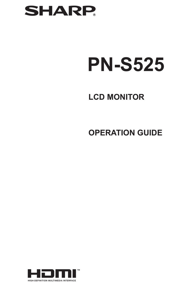 Sharp PN-S525P - 52" LCD Flat Panel Display User manual