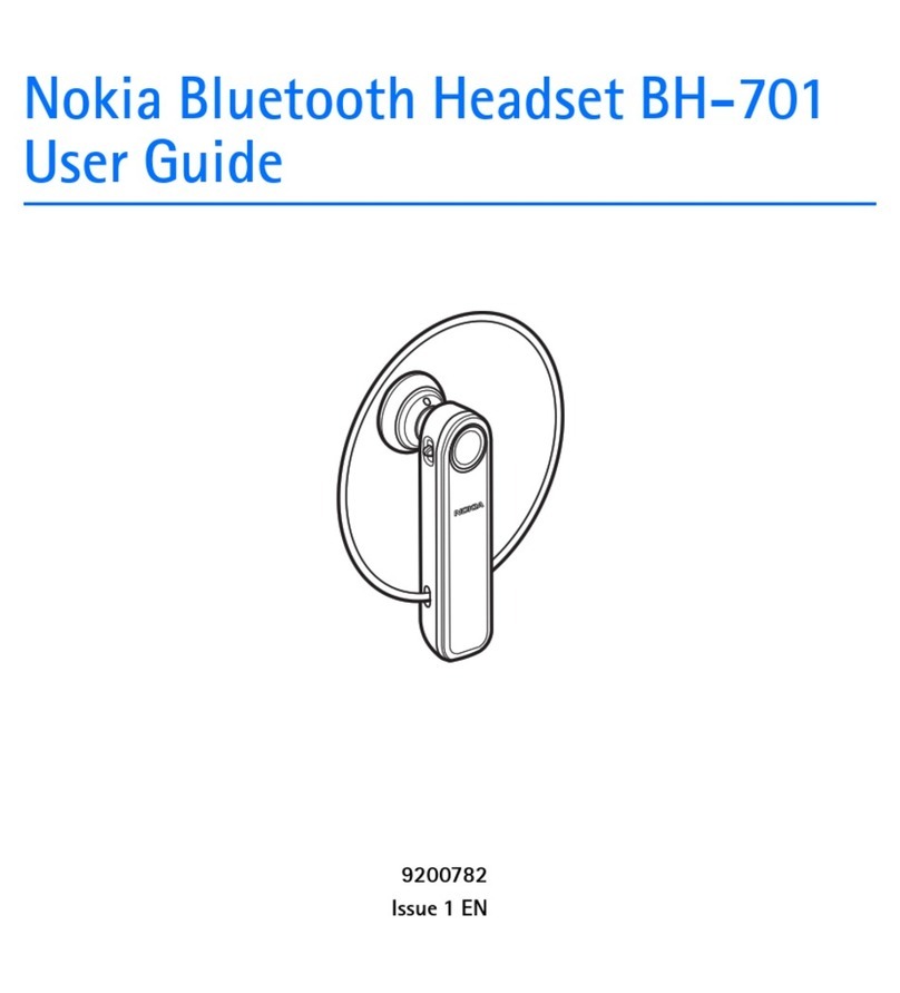 Nokia Bluetooth Headset BH-701 user guide