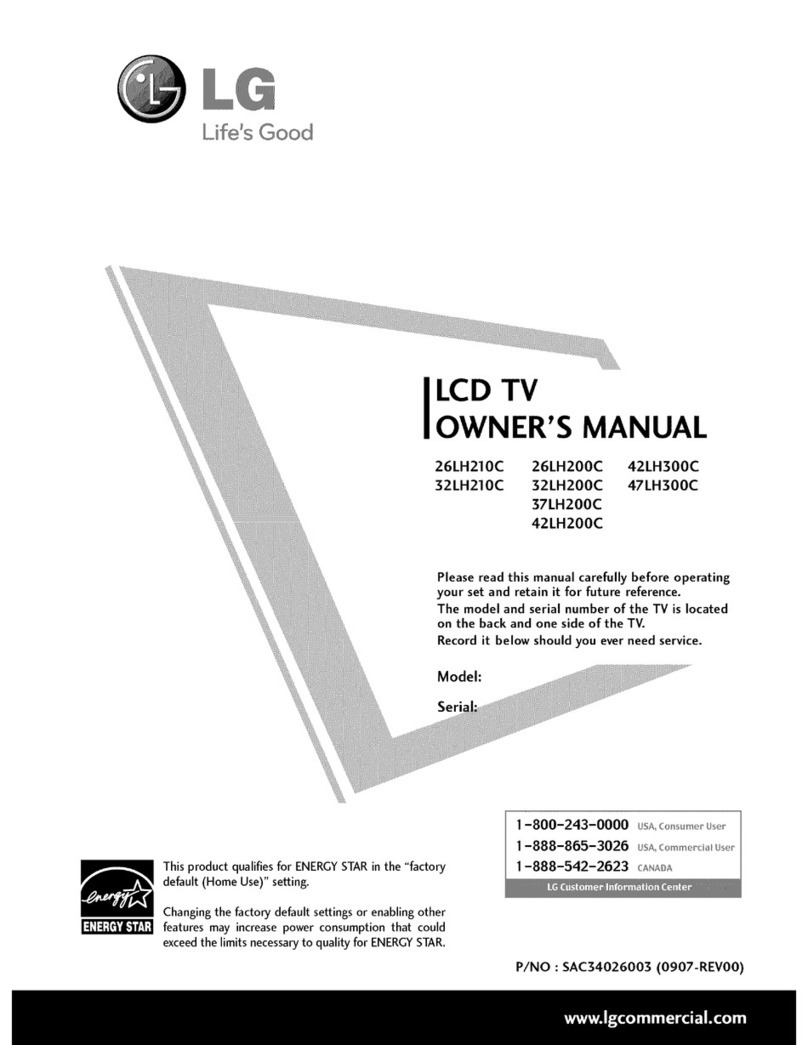 LG 42LH200C - 42In Lcd Hdtv 1080P 1366X768 1200:1 Blk Hdmi Vga Svid Usb... User manual LG 42LH200C - 42In Lcd Hdtv 1080P 1366X768 1200:1 Blk Hdmi Vga Svid Usb... User manual