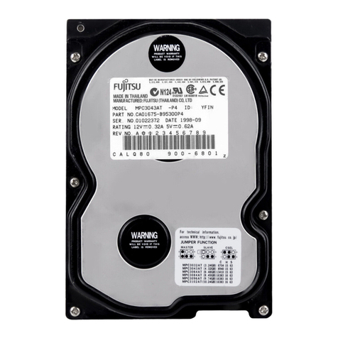 Fujitsu MPC3096AT - Desktop 9.7 GB Hard Drive User manual