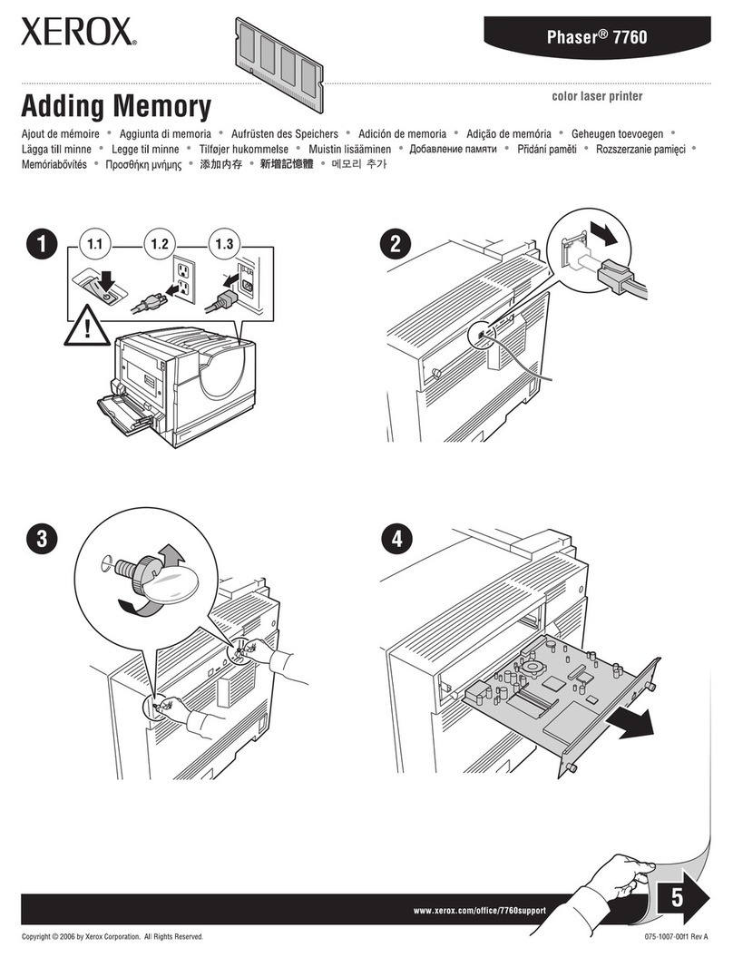 Xerox 7760DN - Phaser Color Laser Printer User manual