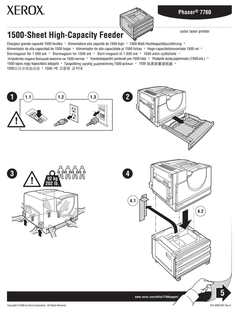 Xerox 7760DN - Phaser Color Laser Printer User manual