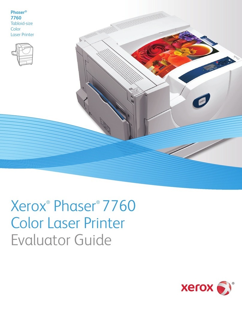 Xerox 7760DN - Phaser Color Laser Printer User manual