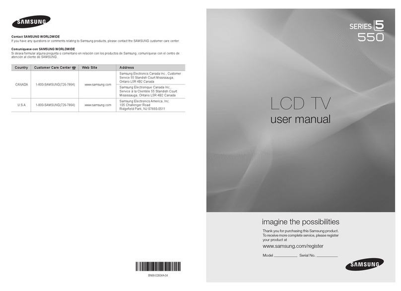 Samsung LN32C550J1F User manual