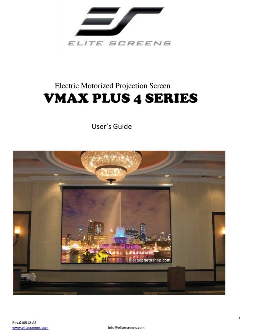 Elite Screens VMAX PLUS 4 SERIES user guide