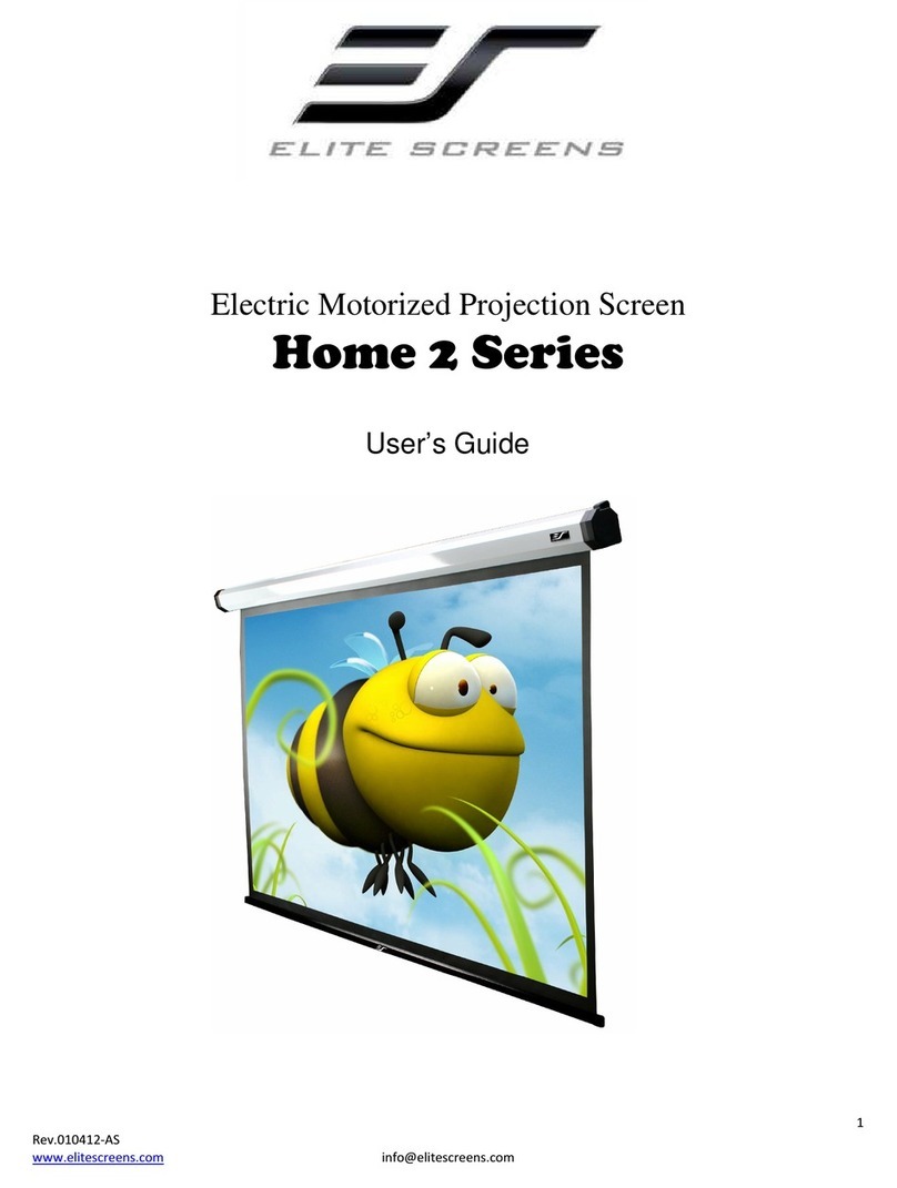 Elite Screens Elite Home 2 Series User manual Elite Screens Elite Home 2 Series User manual