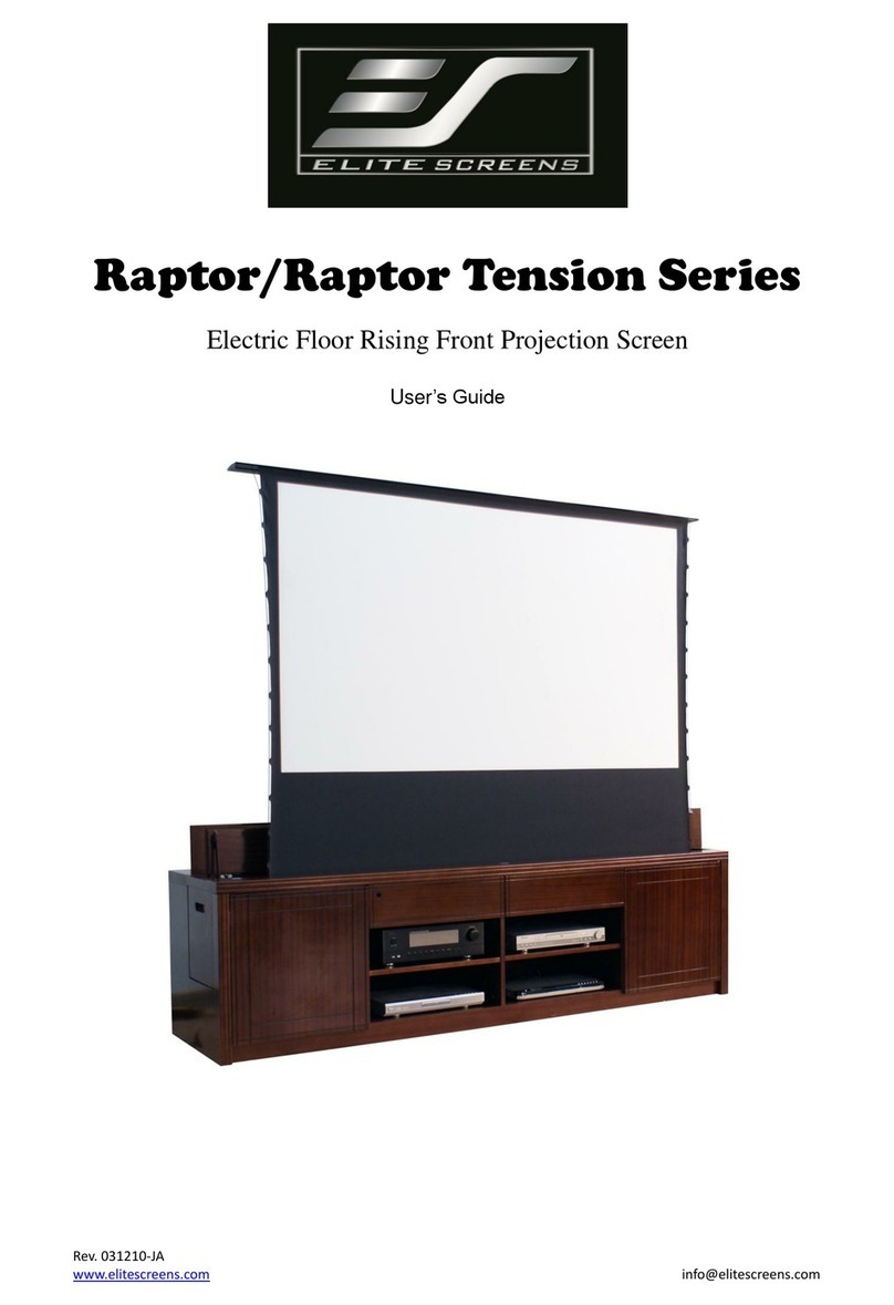 Elite Screens Raptor Series user guide Elite Screens Raptor Series user guide