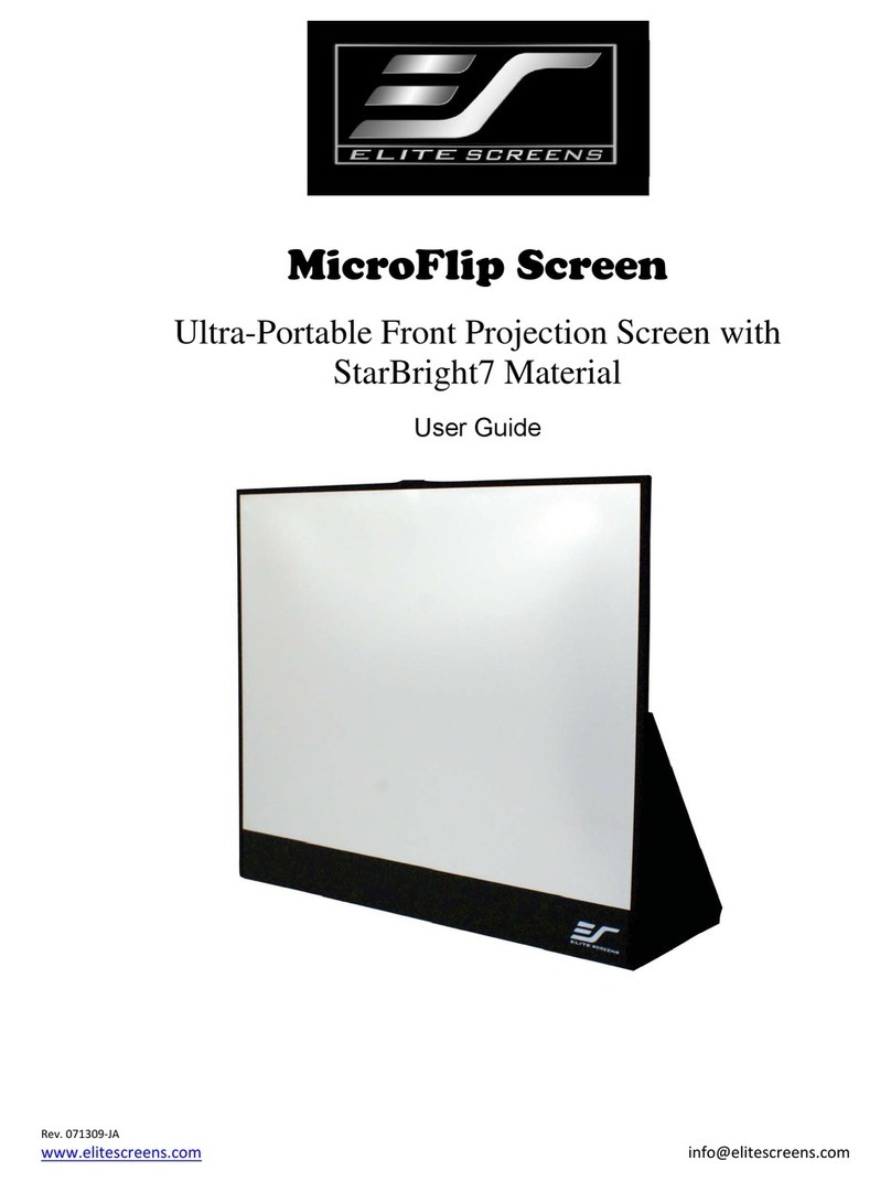 Elite Screens MicroFlip Screen user guide