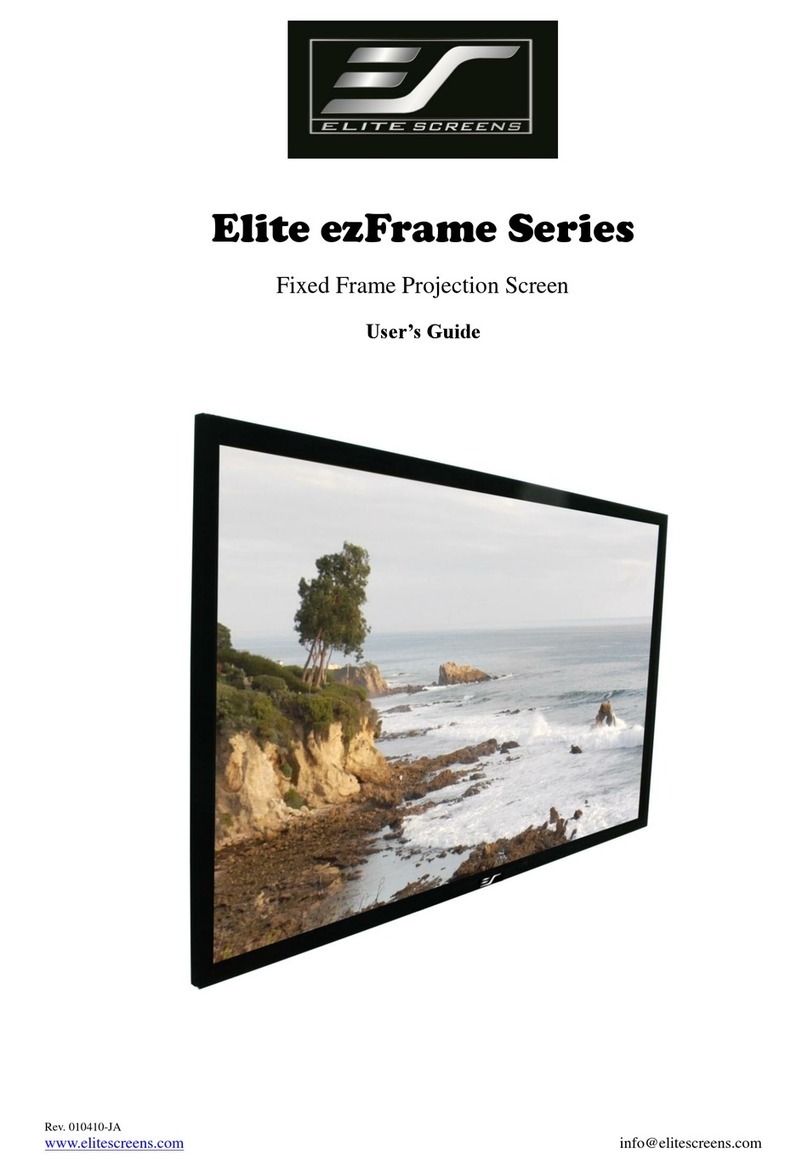 Elite Screens Elite ezFrame Series user guide