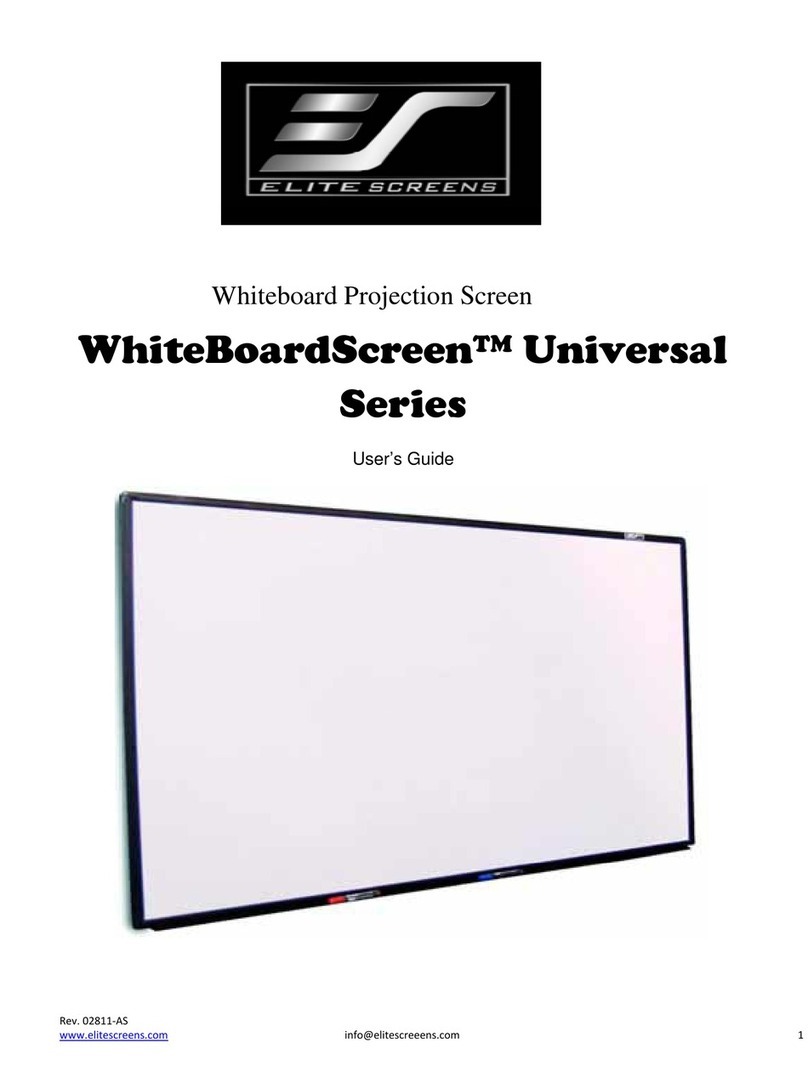 Elite Screens WhiteBoardScreen Universal Series User manual
