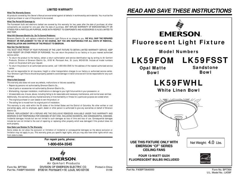 Emerson LK59FOM User manual