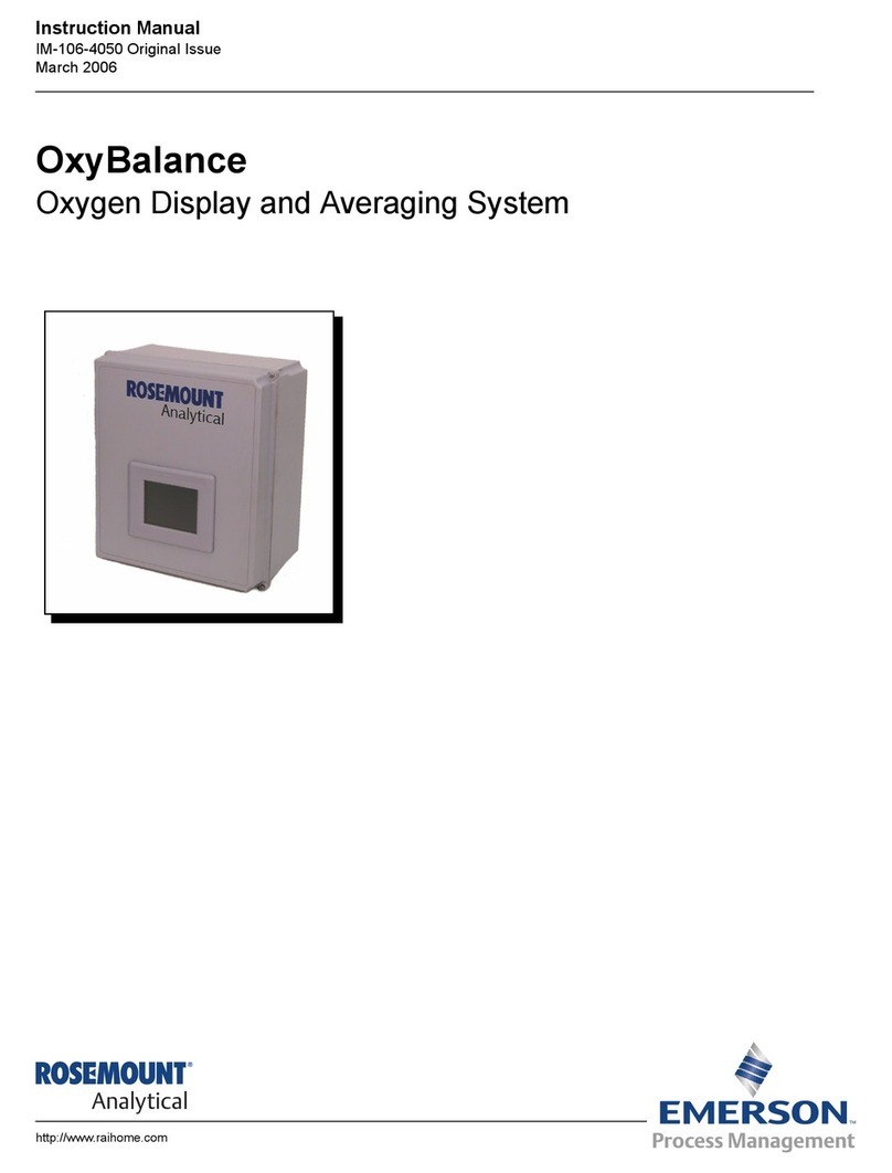 Emerson OxyBalance User manual