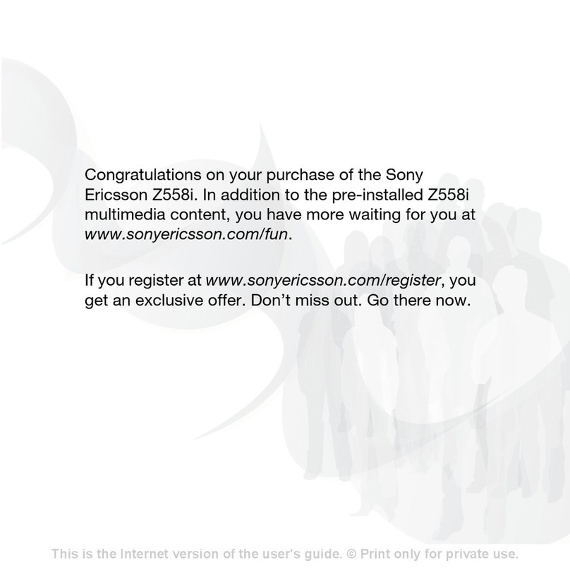 Sony Ericsson Z558 user guide