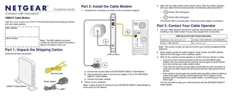 NETGEAR CMD31T installation guide