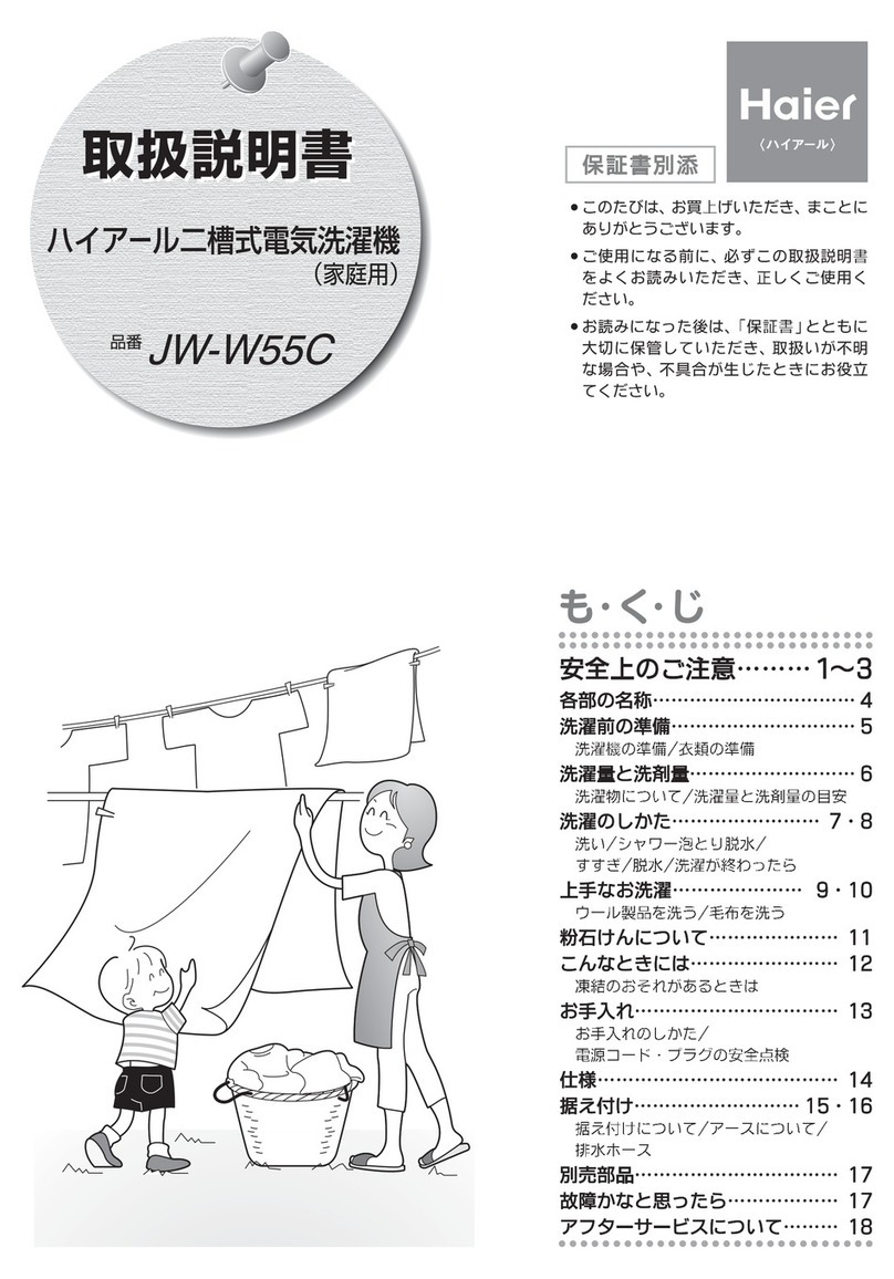 Haier JW-W55C User manual