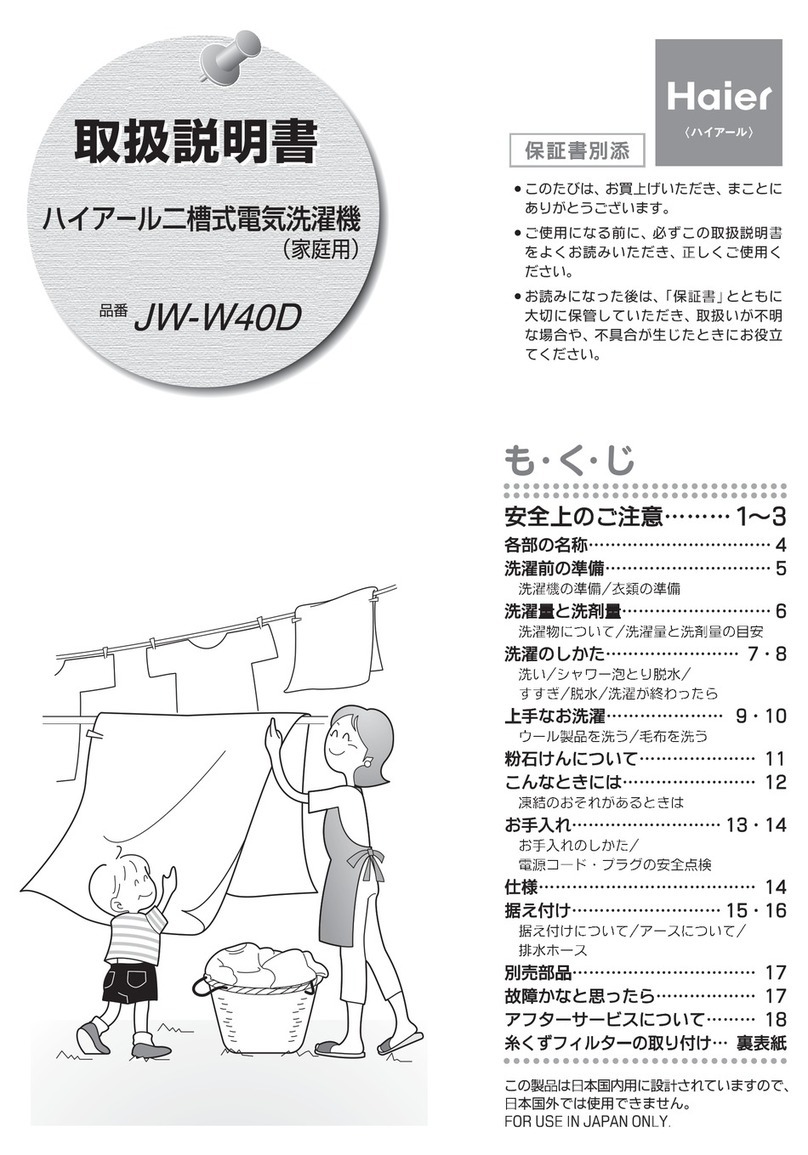 Haier JW-W40D user manual
