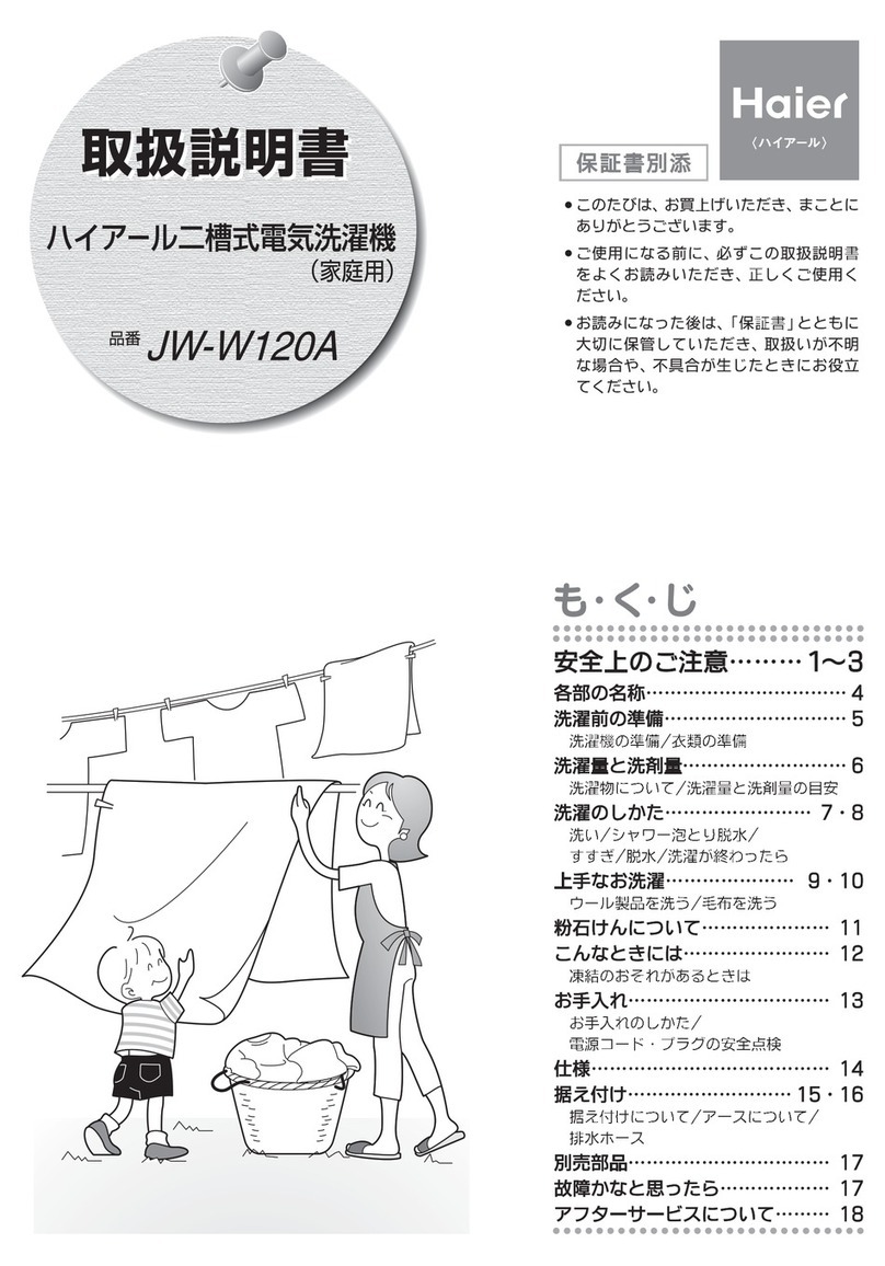 Haier JW-W120A User manual
