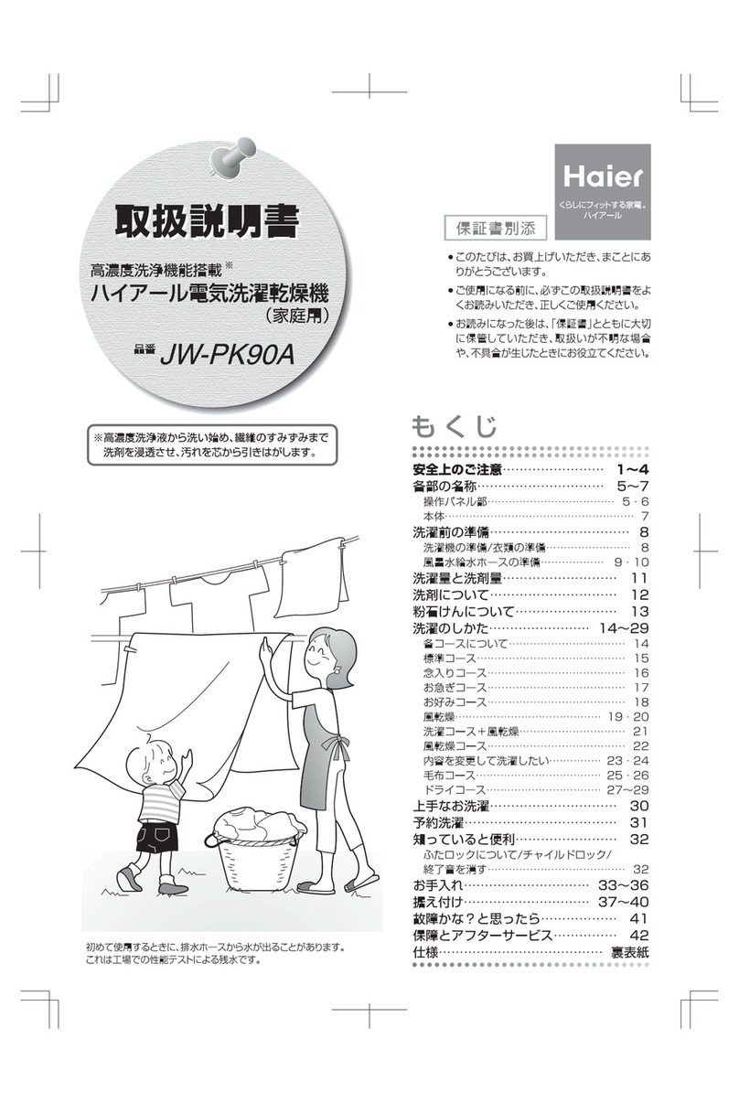 Haier JW-PK90A User manual Haier JW-PK90A User manual