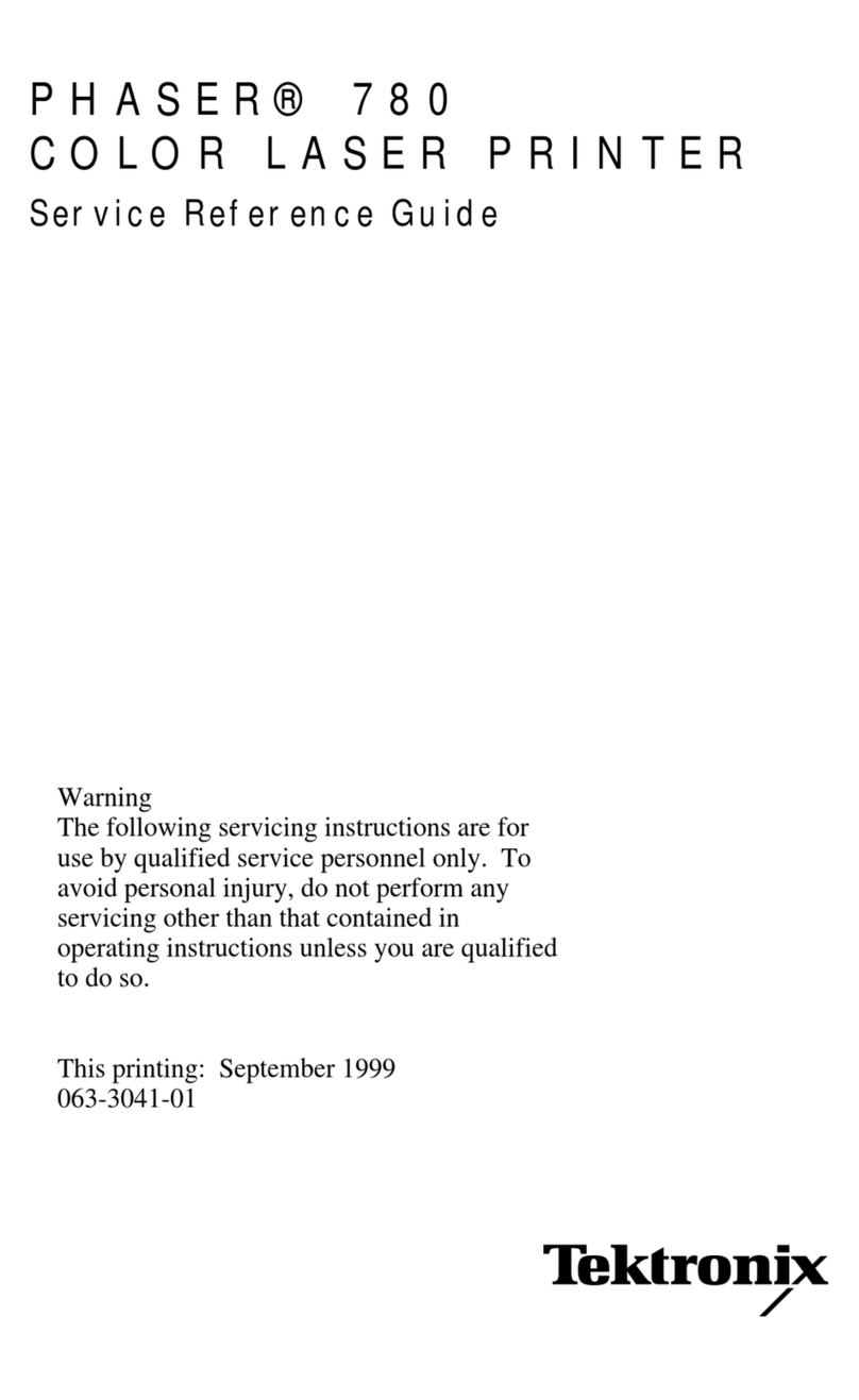 Tektronix Z780N - Phaser 780 Color Laser Printer User manual