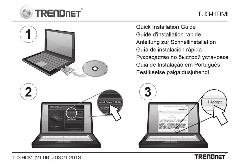 TRENDnet TU3-HDMI Quick installation guide