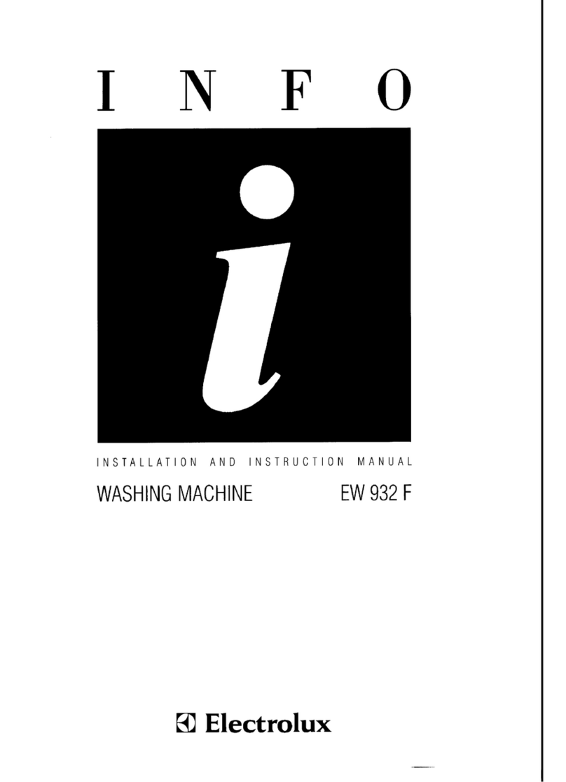 Electrolux EW 932 F Installation and instruction manual