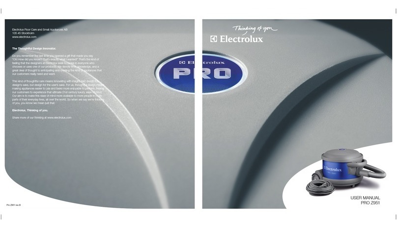 Electrolux Pro Z951 User manual