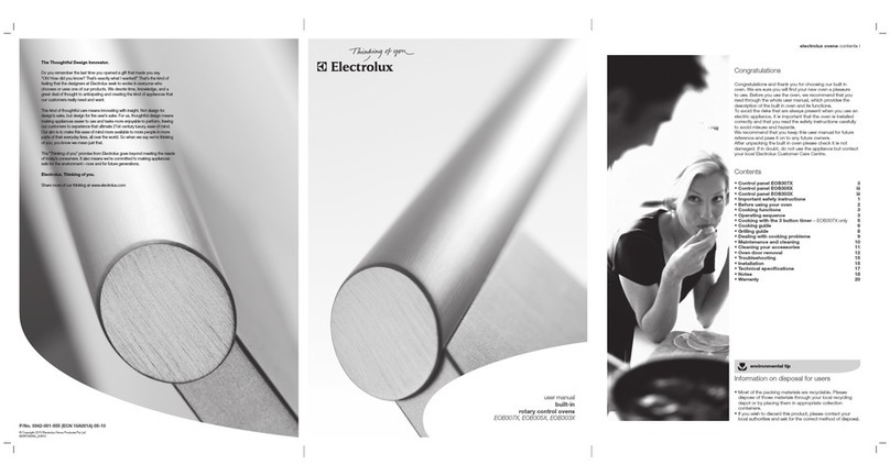 Electrolux EOB307X user manual