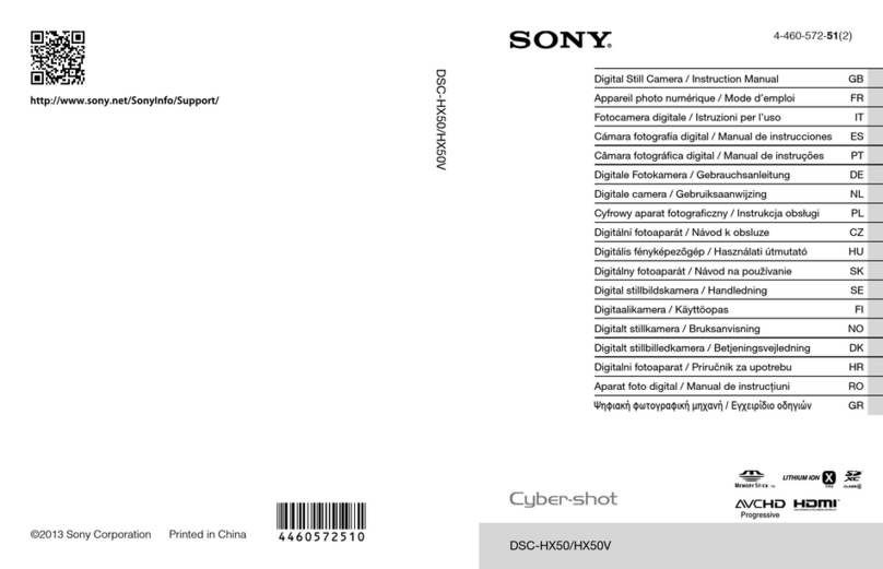Sony Cyber-shot DSC-HX50 instruction & operation manual