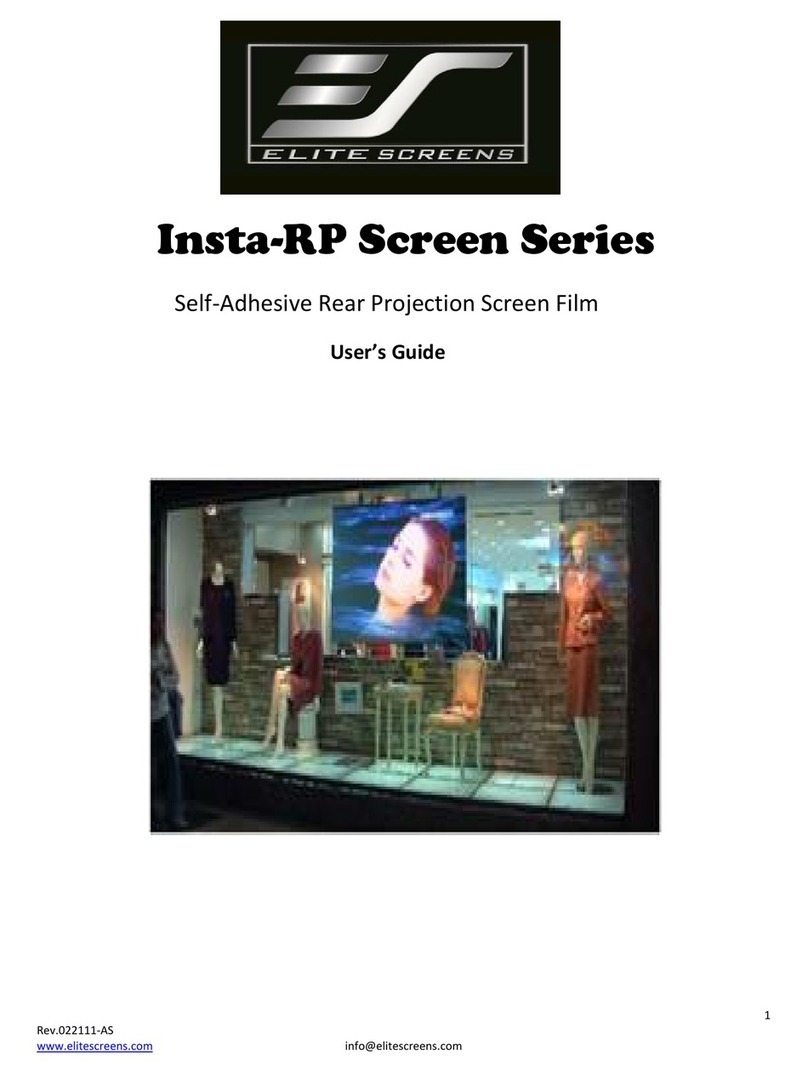 Elite Screens Insta-RP Screen Series User manual Elite Screens Insta-RP Screen Series User manual