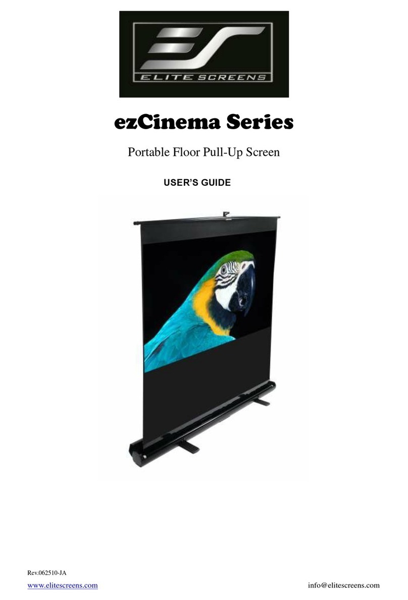 Elite Screens ezCinema Series user guide Elite Screens ezCinema Series user guide