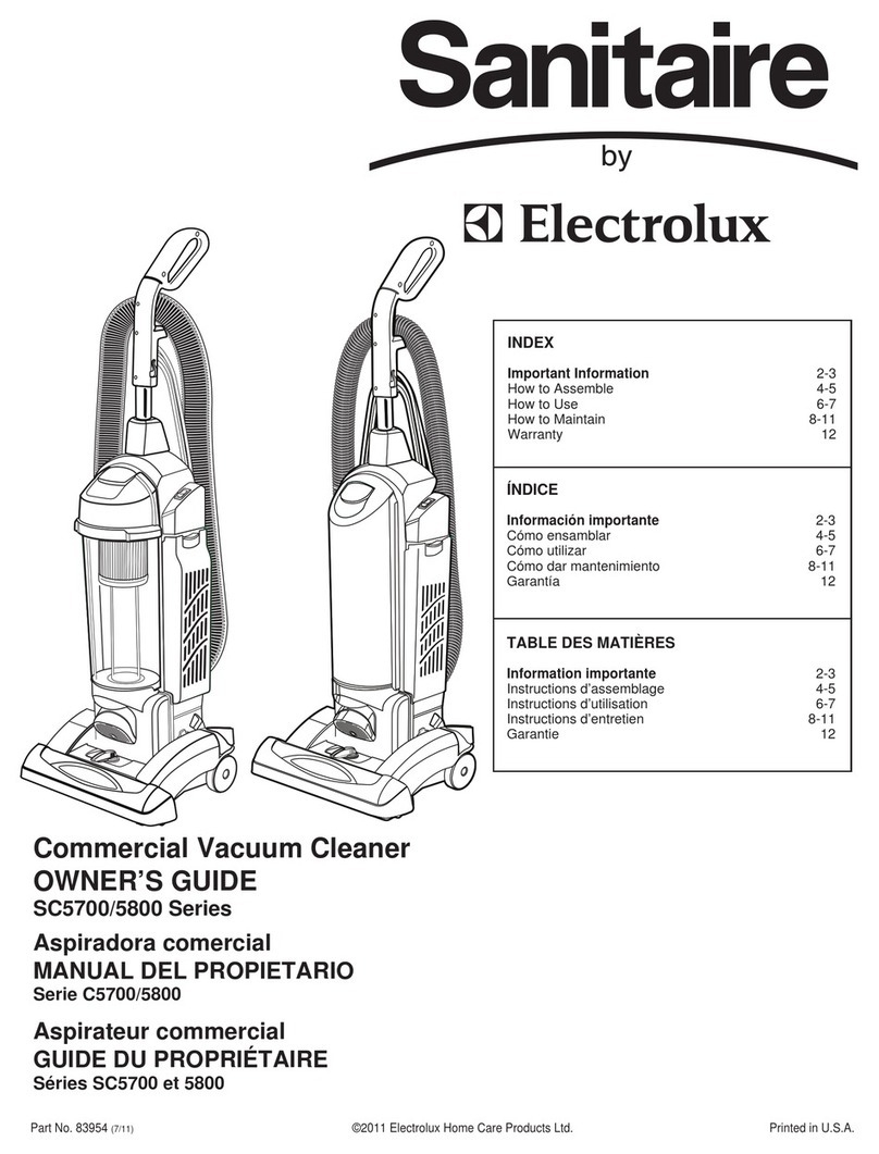 Sanitaire SC5700 Series User manual