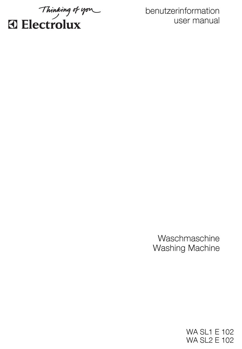 Electrolux WA SL1 E 102 User manual