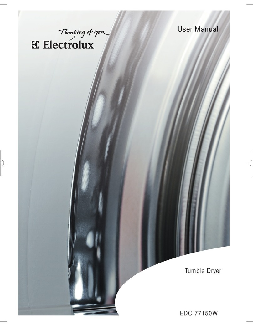 Electrolux EDC 77150W User manual