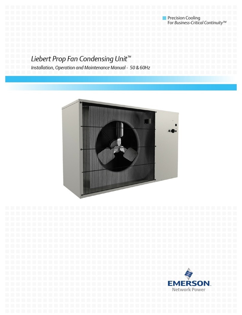 Emerson Liebert Prop Fan Condensing Unit User manual