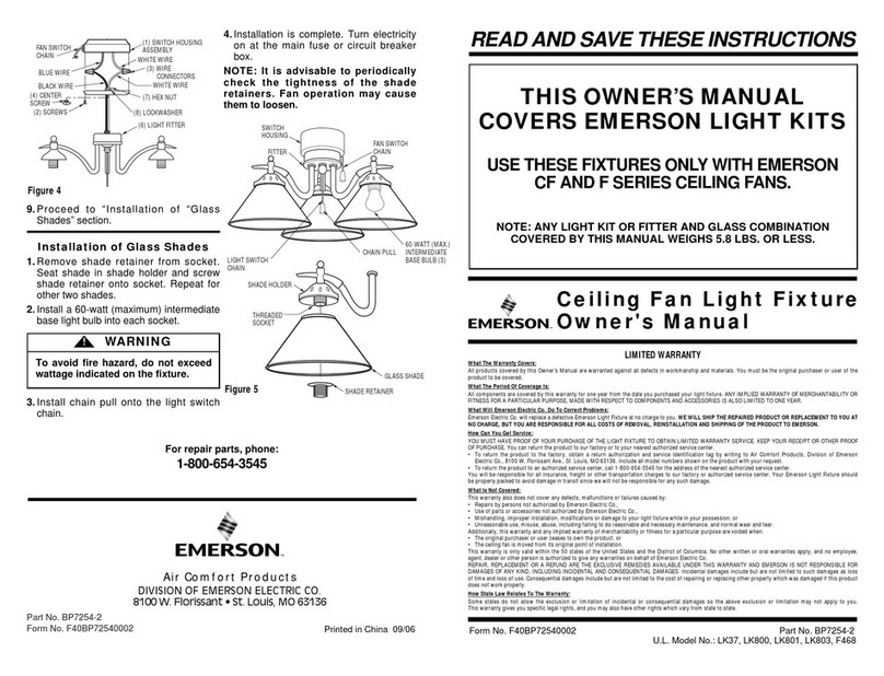 Emerson F468 owner's manual