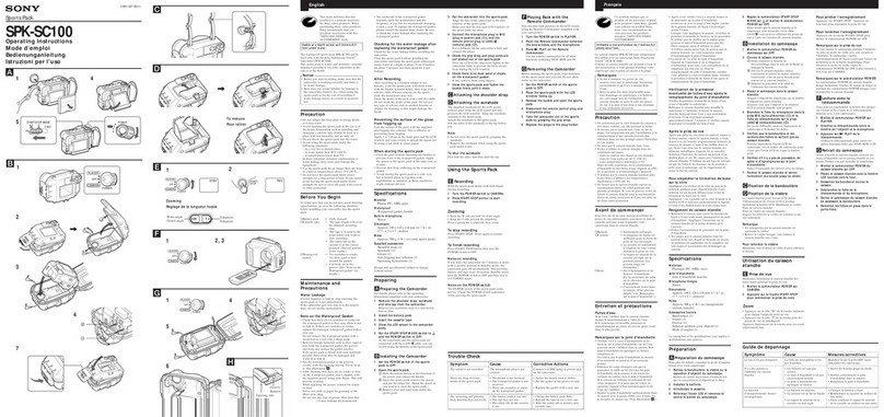 Sony SPK-SC100 User manual