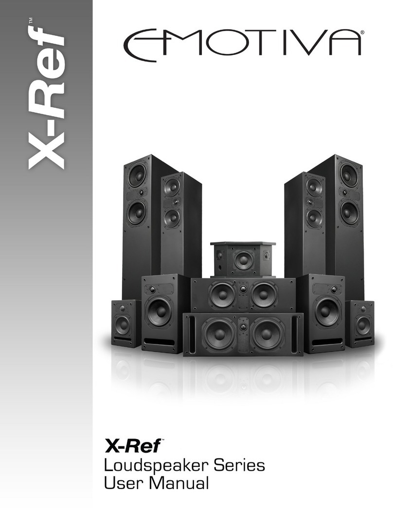 Emotiva X-Ref Series user manual