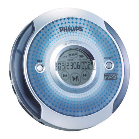 Philips EXP2561 - CD / MP3 Player User manual Philips EXP2561 - CD / MP3 Player User manual
