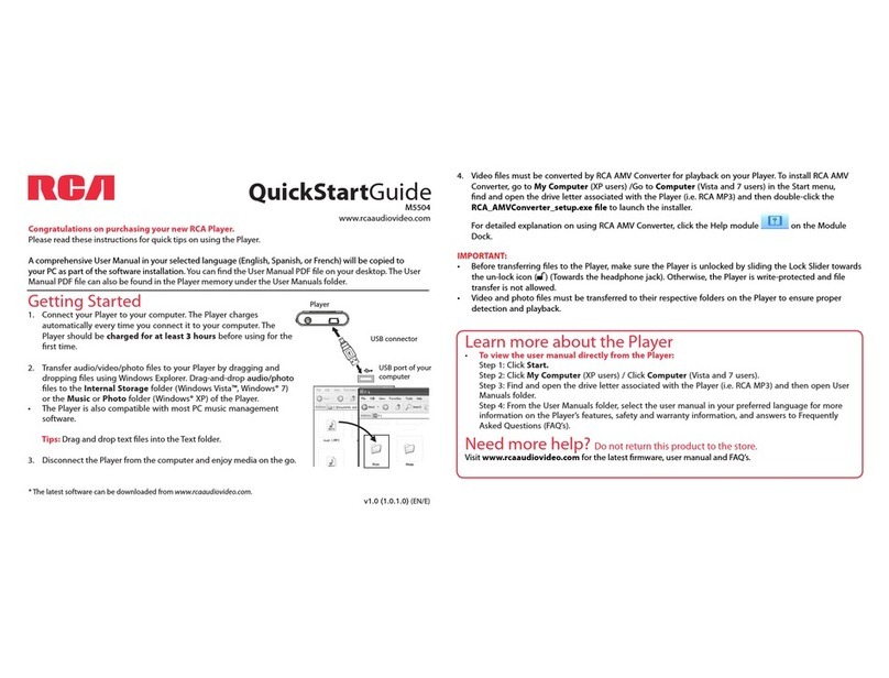 RCA M5504 User manual