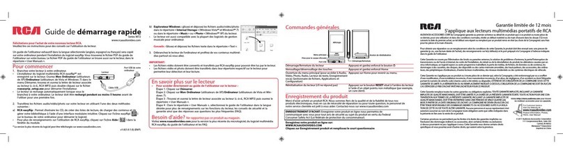 RCA M7208 Quick start guide