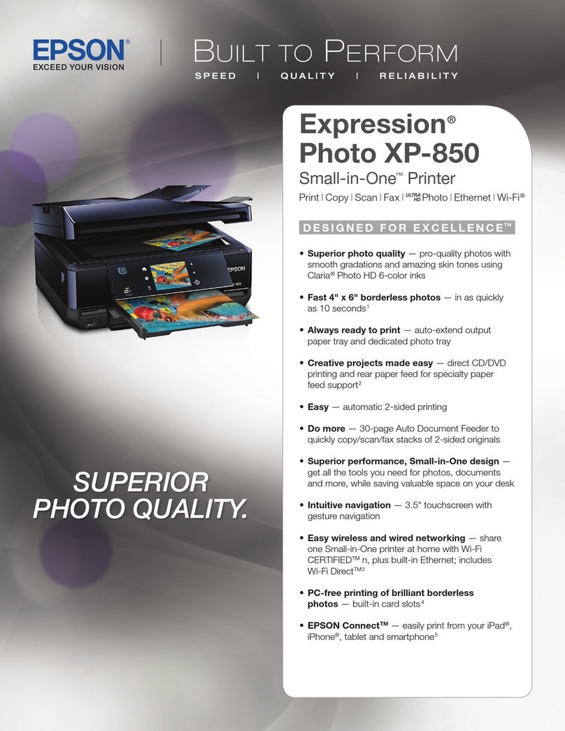 Epson XP-850 User manual