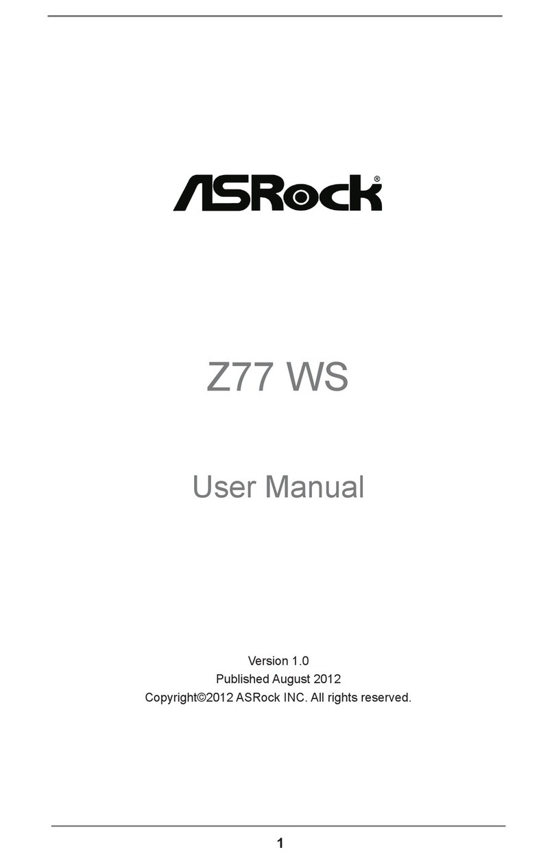 ASROCK Z77 WS User manual