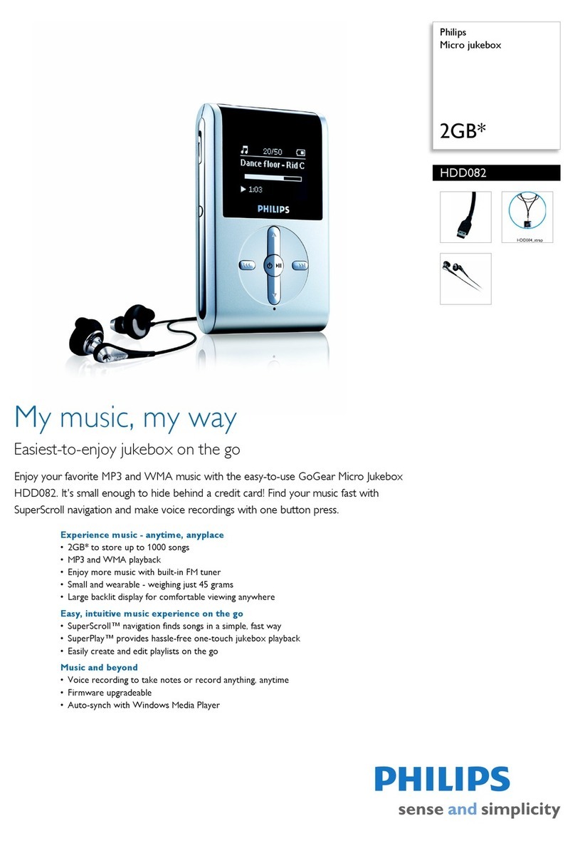 Philips HDD082 User manual
